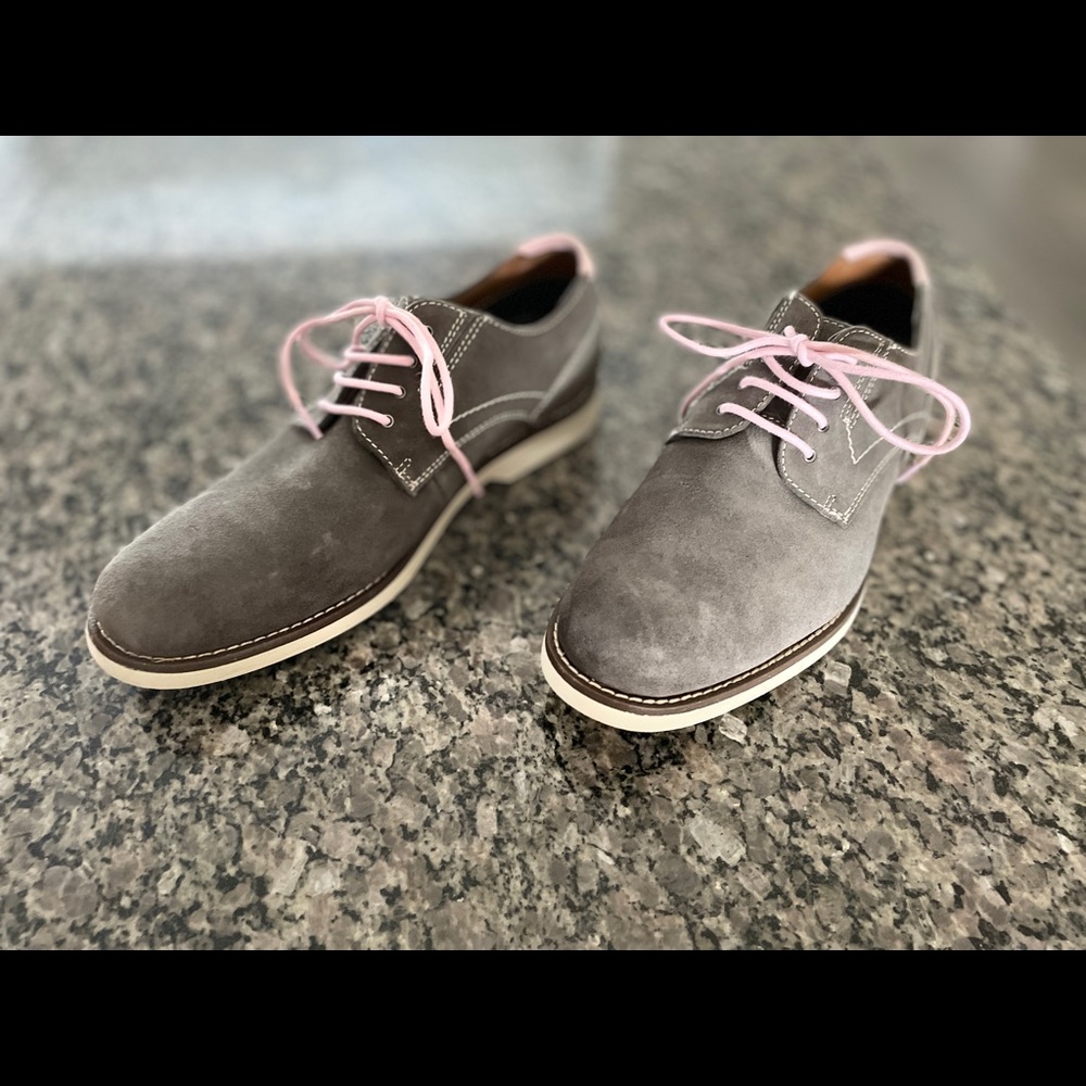 Grey Suede Lace-up